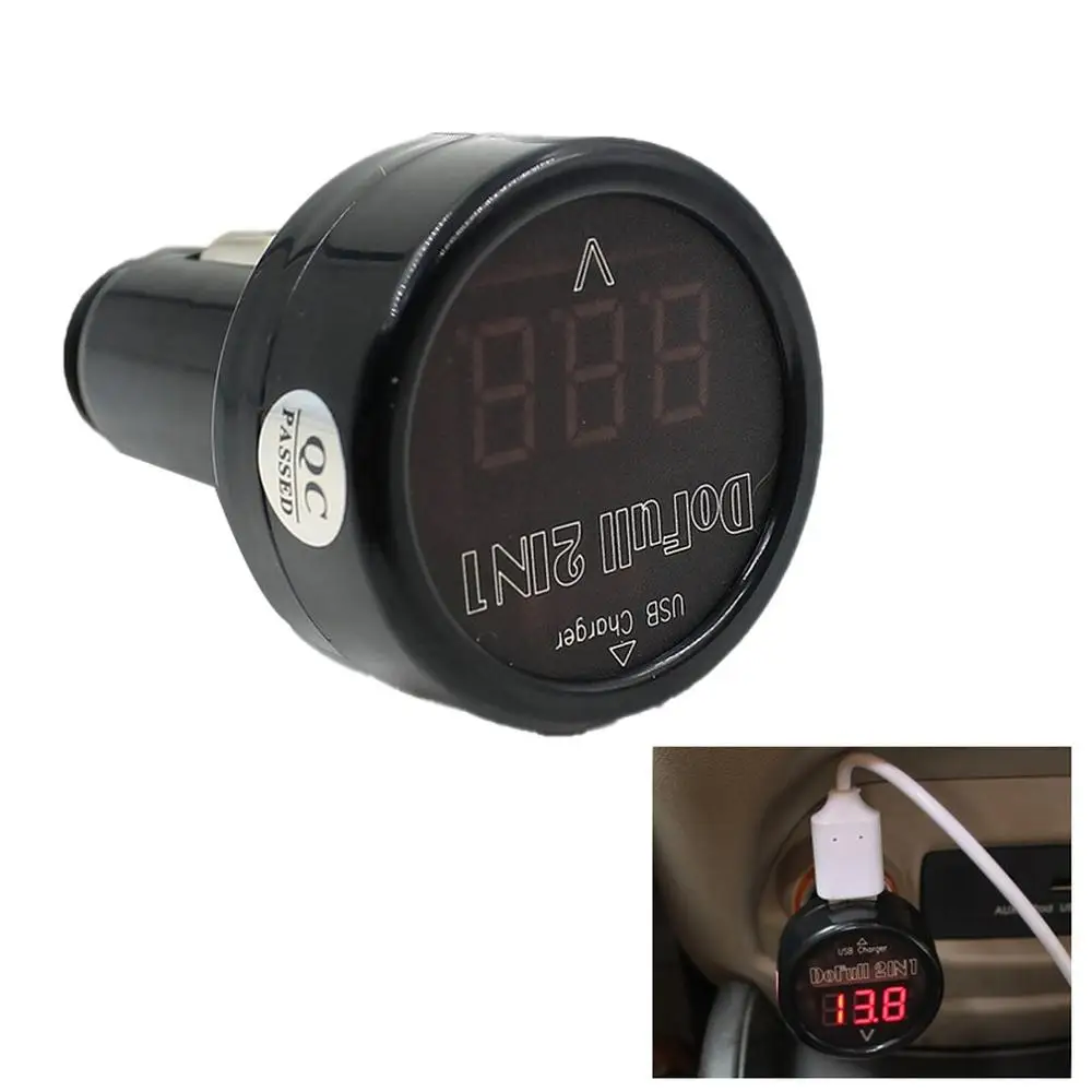 Car Charger с вольтметром