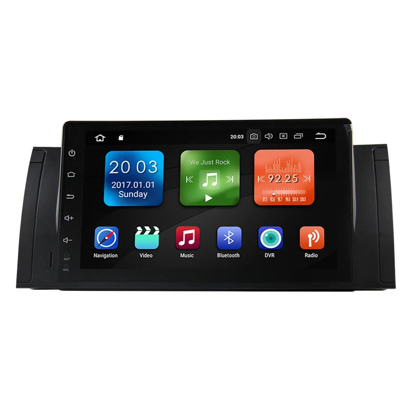

Car Radio 1 Din on Android 8.0 9 Inch 4GB/32GB DVD Multimedia Player for Cars BMW E39 1996-2003 FM/AM Radio With Bluetooth WiFi