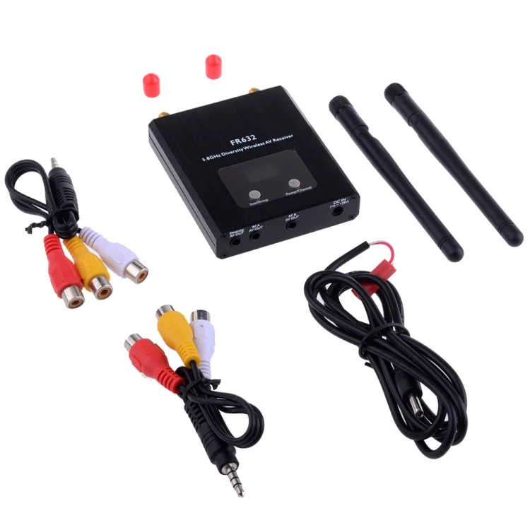 

FR632 5.8G 40CH Dual-way Digital LCD Scanning Diversity Receiver 3CH Output