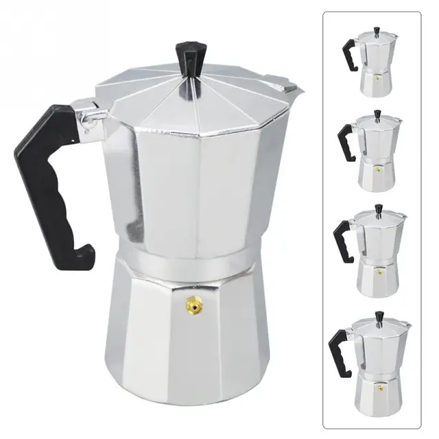 Aluminum 1cup 3cup 6cup 9cup 12cup Italian Stove Top Moka Espresso Aluminum 1cup 3cup 6cup 9cup 12cup Italian Stove Top Moka Espresso