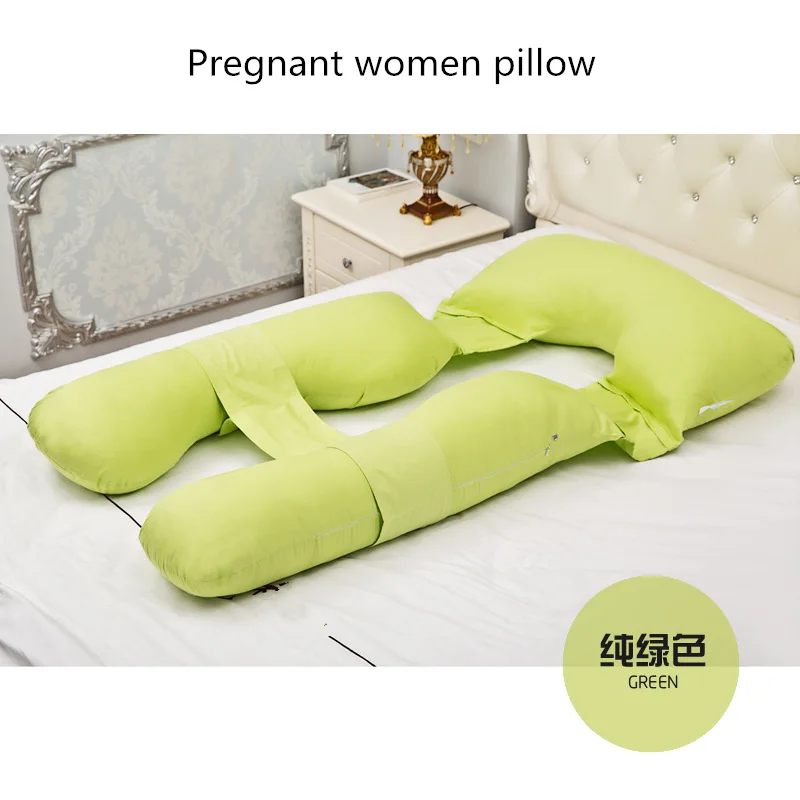 Подушка под спину для беременных женщин, u-образные принадлежности для кормящих, удобные хлопковые подушки - Цвет: chunlvUxing