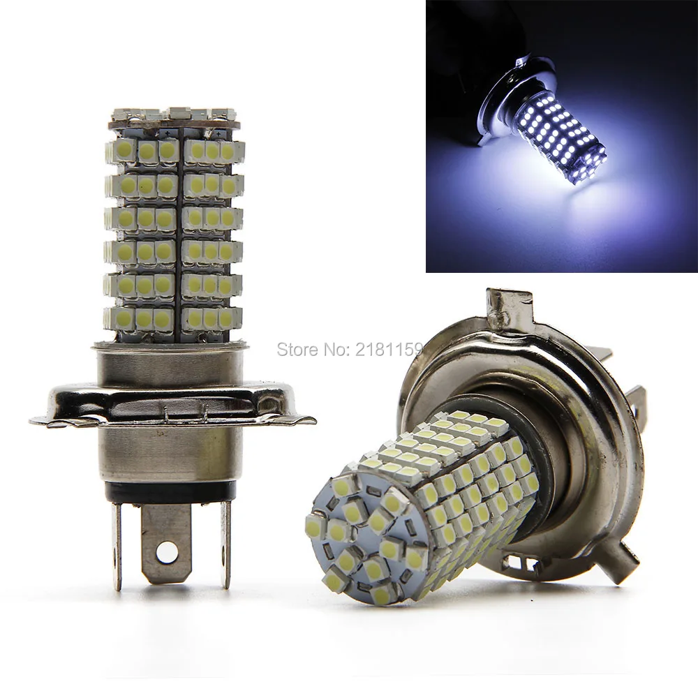 

2Pcs H4 120smd car LED Fog Lamps super Bright DRL Headlights auto led daytime running light driving bulb DC 12V 6000k parking