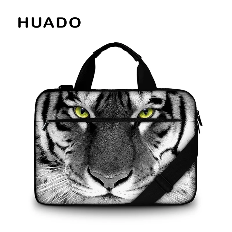 

Cool tiger pattern Canvas Laptop Bag 15" Laptop Case 15.6 Men's Shoulder Bag computer bag for Macbook Pro /acer/lenovo