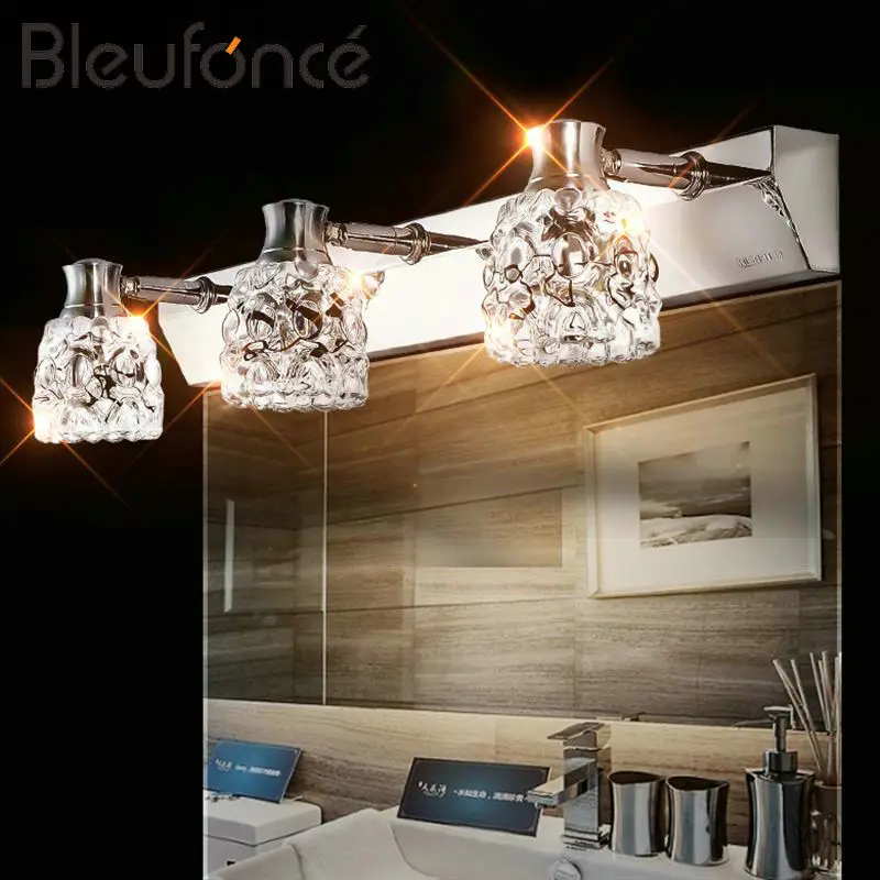 

Bathroom Mirror Front Light Modern Stainless Steel LED Wall Lamp Makeup Wall Light Mirror Cabinet Changing Light Wall lamp BL260