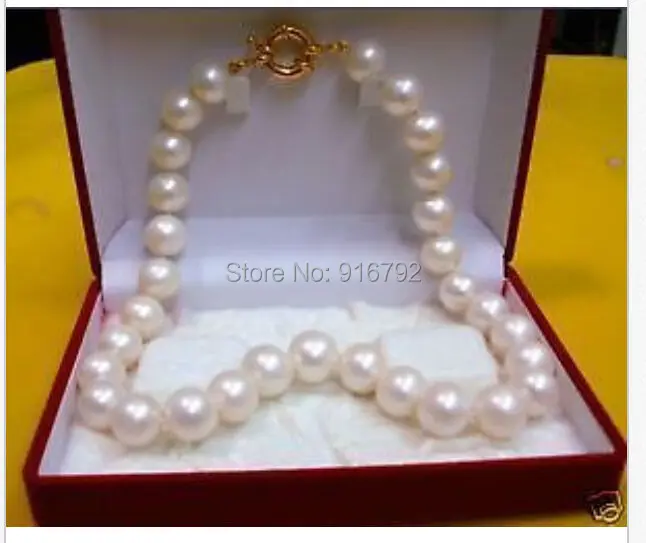 

free P&P >>GENUINE 9-10 MM TAHITIAN WHITE PEARL NECKLACE