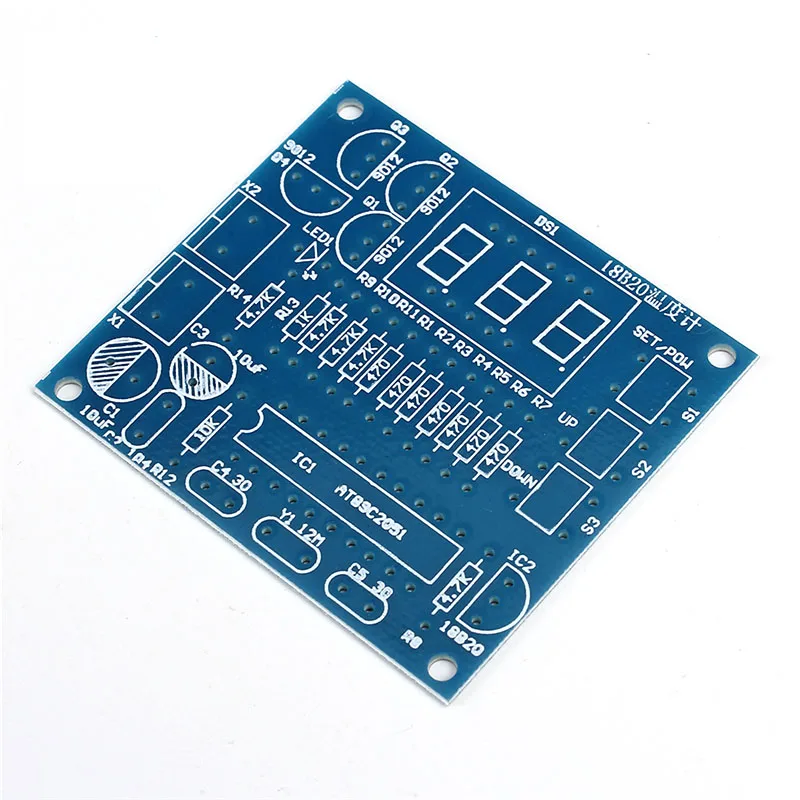DIY Наборы AT89C2051 DS18B20 комплект цифровой Температура контроллер микроконтроллер