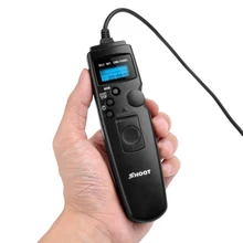 Selfie control remoto temporizador del obturador para canon disparar selfie lapso de tiempo controlador con cable disparador para 5d 6d 7d