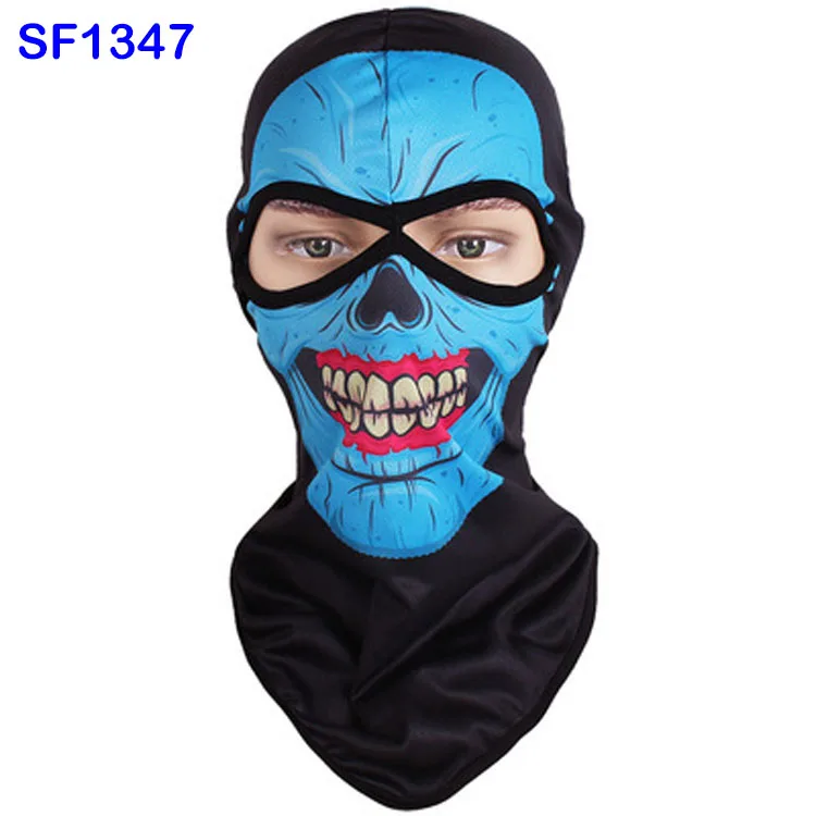 Велосипедная маска для лица с 3D животным черепом, мотоциклетная Балаклава, шлем CS, быстросохнущие шапочки для верховой езды, дышащая шапка, велосипедная защита, капюшон FJ52 - Цвет: SF1347