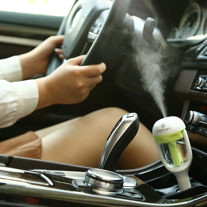 Арома диффузор увлажнитель автомобиля Жасмин эфирные масла Портативный Автомобильный увлажнитель воздуха холодный туман очиститель в автомобиле