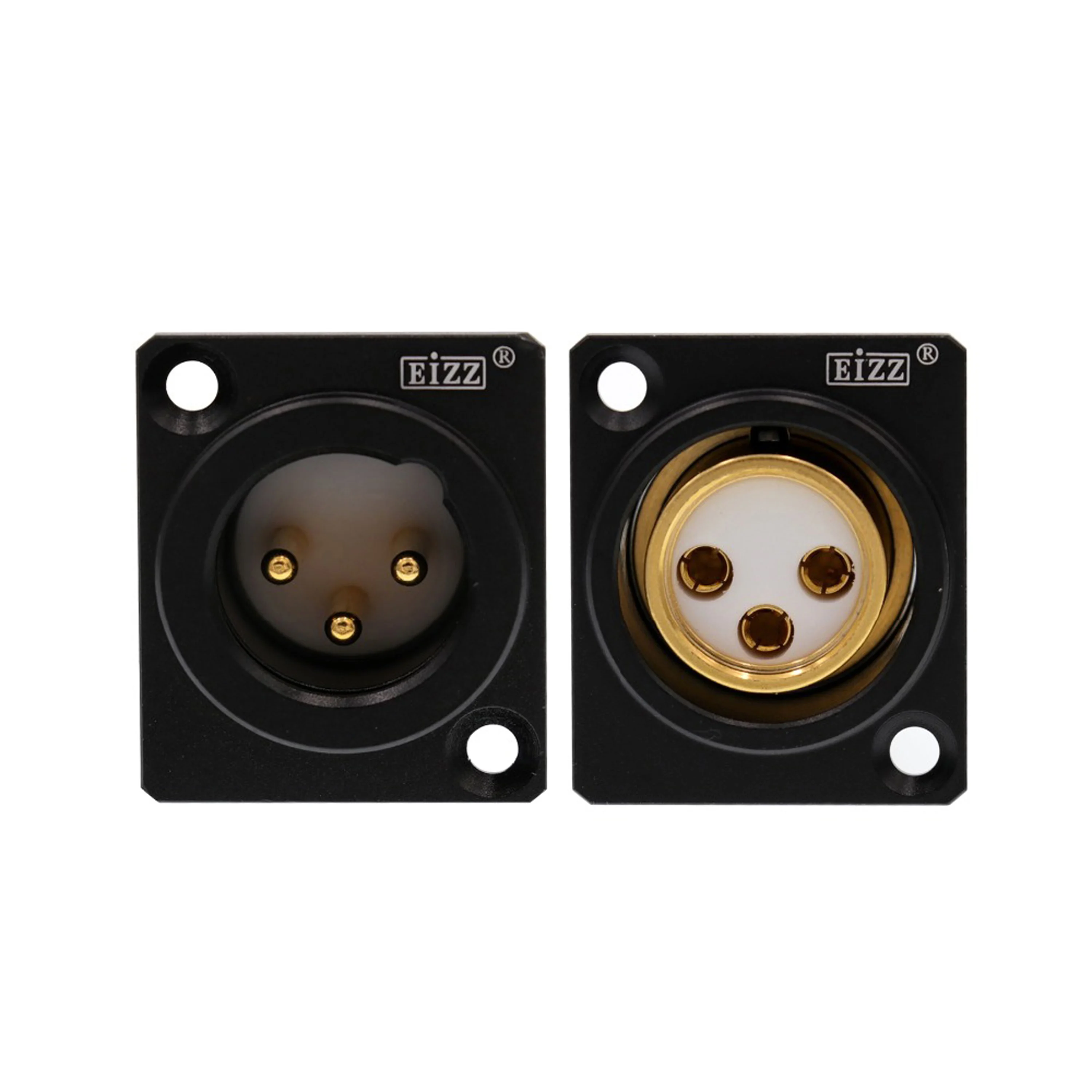 1 шт. разъем XLR EIZZ High End позолоченный медный PTFE для микрофона усилитель наушников