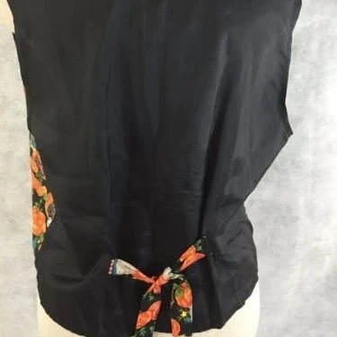Basic Editions fall vest womens size L large Halloween pumpkin bear black cat (3)