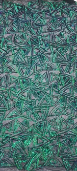 

Nigerian french net Lace Cyndi-8.5109 Embroidered Cord Lace Fabric with full beads for bridal dress