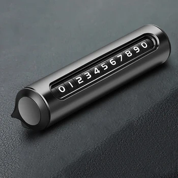 

Hidden Car Temporary Parking Card Rotatable Switch Telephone Number Plate Auto Stickers Universal Car Park Stop Accessories Gift