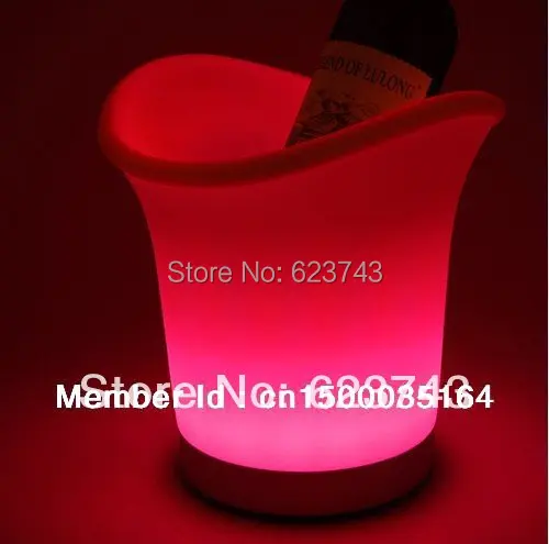 New glowing Multi Color LED Ice Bucket! Magic barware stools! Remote controll color changing led ice bucket beer bucket SL-LIC01