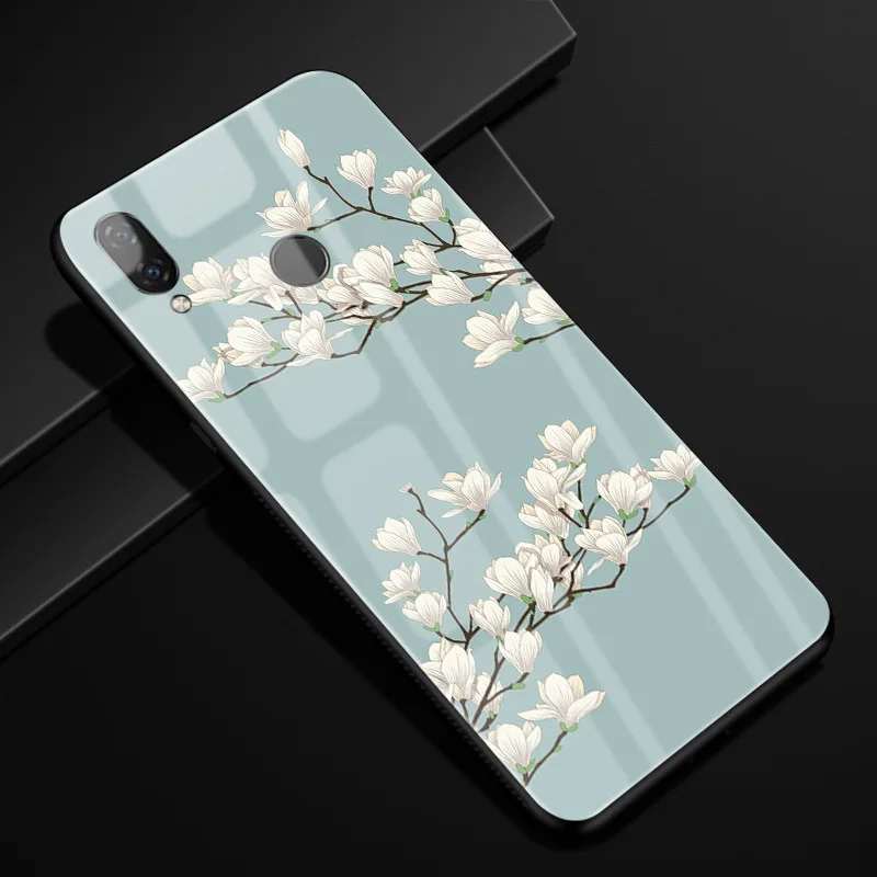 Стеклянный чехол, чехол для huawei Honor Play 6,3 '', жесткая задняя крышка для huawei Honor Play, чехол для телефона Honorplay, мягкий бампер, COR-L29