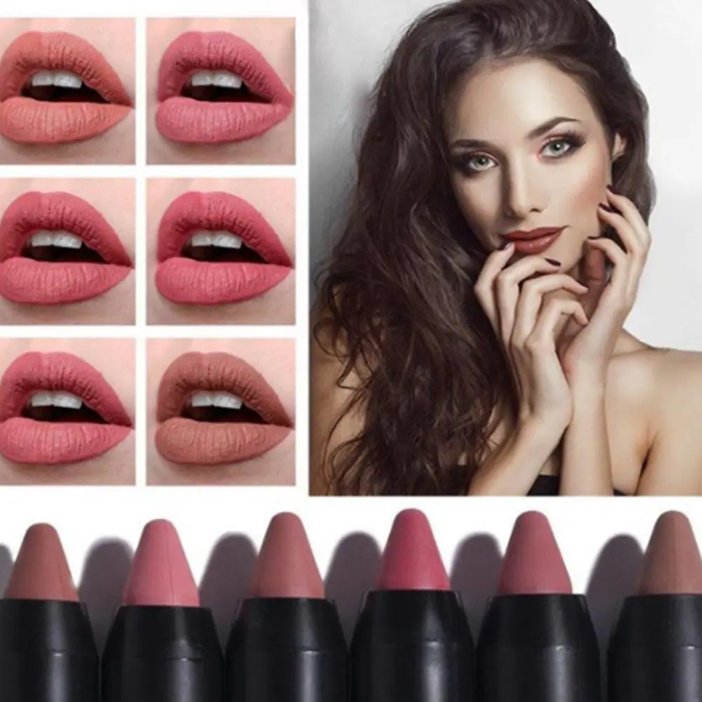 12pcs/lot matte lipsticks waterproof long lasting Lip Sticks Cosmetic Easy to Wear Matte Batom Makeup Lipstick Professional