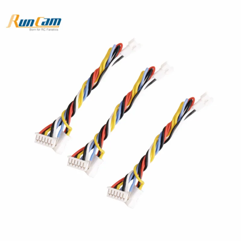 

3 PCs 6pin FPV Silicone Cable for RunCam Micro Swift 2 For RC FPV Racing Drone Mini Camera Sports Cam Spare Parts Accs