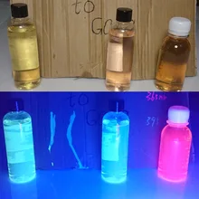 Прозрачный УФ-реактивный черный светильник, невидимый под Дневной светильник, но светящийся под УФ-светильник, на водной основе