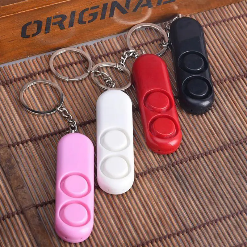 

Women Men Mini Personal Key Chain 120 dB Loud Security Rape Siren Alarm LED Light Key Chain #326