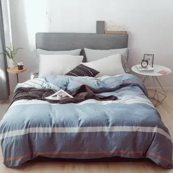 

Bed Set Wedding Gift Washed Cotton Duvet Cover/ Quilt Cover/comforter Cover for Boys Girls King Queen Twin Full Size Duvet Cover