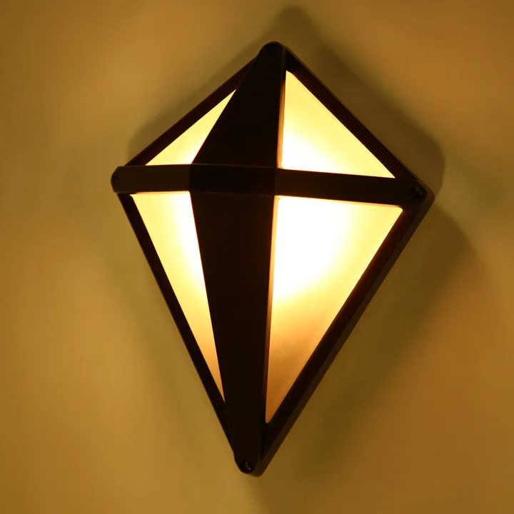 

outdoor Porch wall light Waterproof IP54 Modern wall lamp for entry garden decoration Pyramid sconce lighting fixture 1099