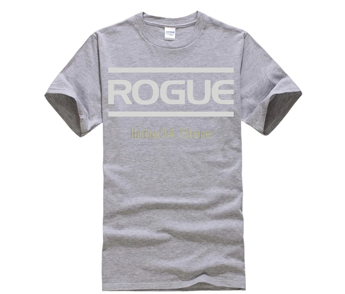 Винтажная Футболка Rogue fitness Международная хлопковая с круглым вырезом Короткая