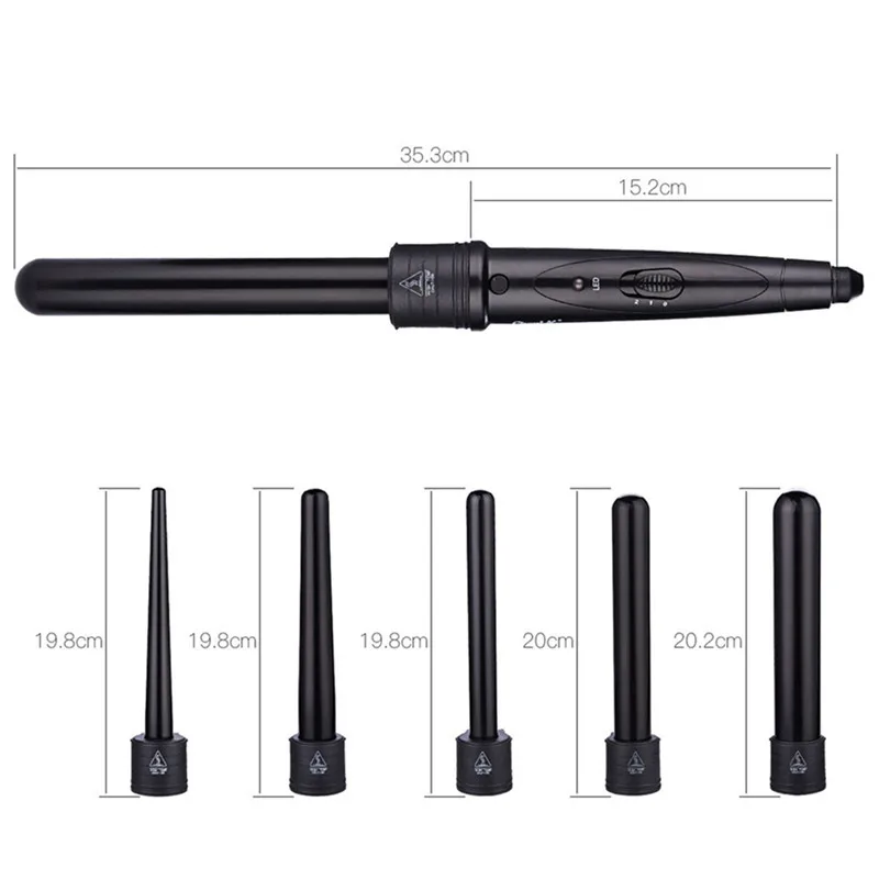 5 in 1 Hair Curling Iron 09-32mm Ceramic Hair Wand Curler Electric Hair Styler Curls Professional H
