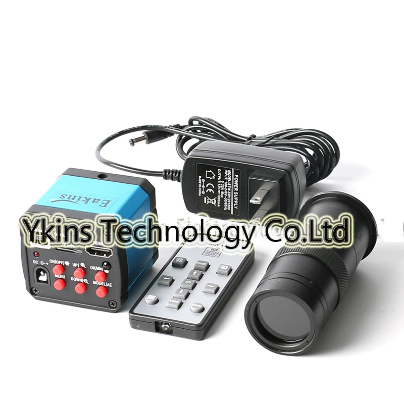 HD 14MP 720 P USB цифровой промышленный видео инспекционный микроскоп камера TF карта+ объектив 100X C-MOUNT