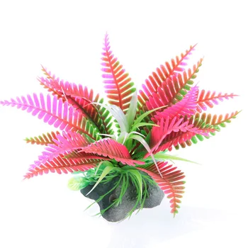 

Plant Artificial Succulents Christmas Flowers Aquarium Ornament Plastic Clean Pink Green