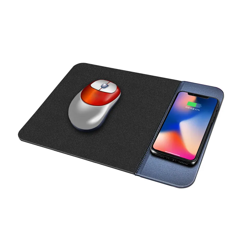 Foldable Wireless Charging Mouse pad Universal Mobile Phone Qi Wireless
