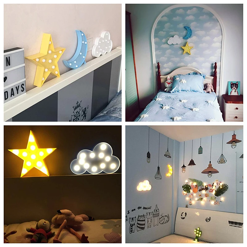 Moon Star Cloud Night Lights (10)