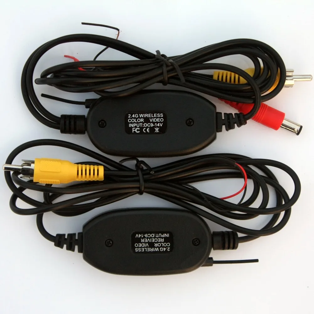 2.4ghz Wireless RCA Video Transmitter Receiver Kit for Car DVD Monitor