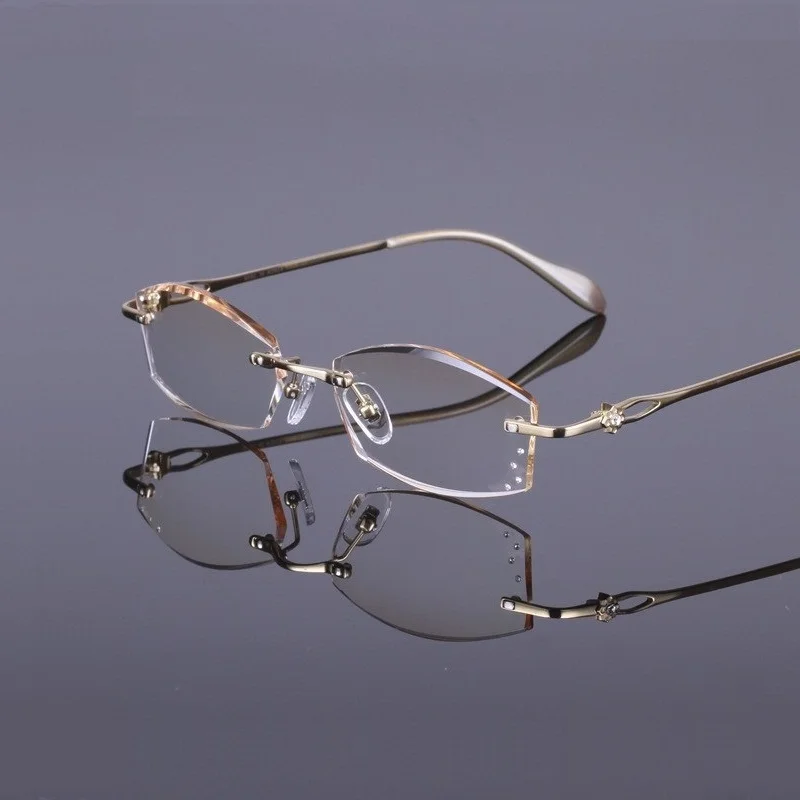 Fertig Trend Red Weibliche golden pink 138 Neue Gläser Super Rezept Titan Lesen Rahmen Trimmen Frauen Lentes Dame 52 17 purple Paxw44