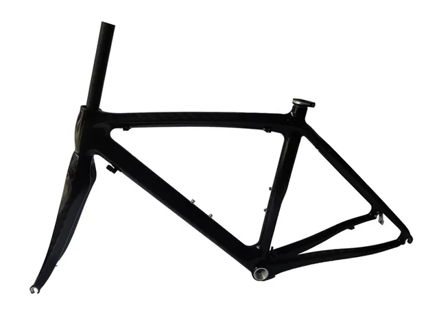 Cheap 700C Carbon Bike Frame and Fork 52/56cm  Road Bicycle Frame Bike Accessaries Frame Carbon Road cadre carbone