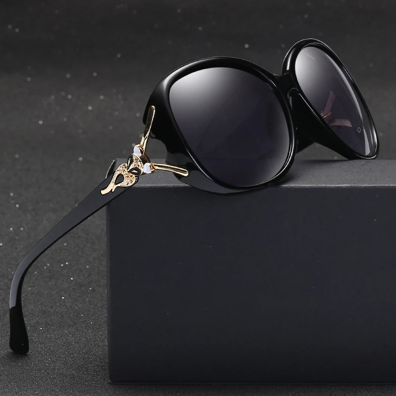 Automobiles Driver Goggles Lady New Polarizing Sunglasses Fashionable Sun glasses Large Frame Leopard Head Driving Glasses UV400 |