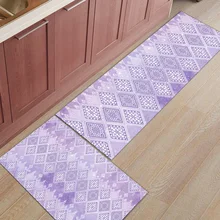 Фиолетовые темно-синие этнические геометрические коврики для входной двери, аксессуары для ванной комнаты, набор грязевых мусора, грязевой Траппер, скребок для обуви