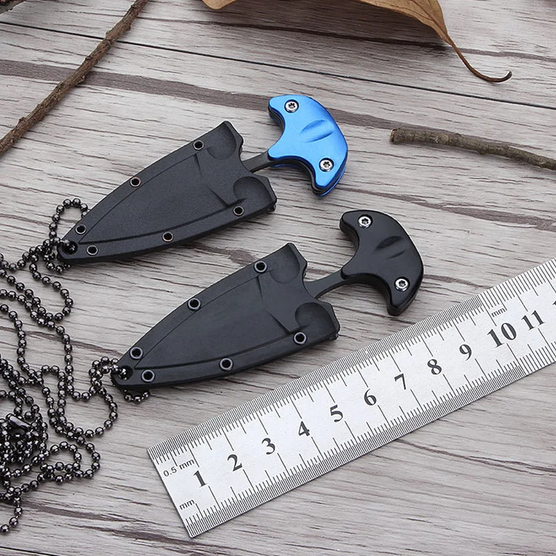 

Multifunctional Mini Hanging Necklace Knife Protable Outdoor Camping Knife Rescue Survival Tool