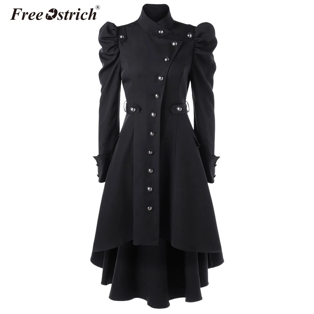 

Free Ostrich Autumn Jacket Women Plus Size Button Long Sleeve Solid Women'S Coats Jaqueta De Couro Feminino Manteau Femme N30