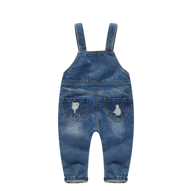 2018 Spring Children Tracksuits Overalls Jeans for Girls Children Broken Hole Pants Kids Denim Long Trousers Casual Sport Pants
