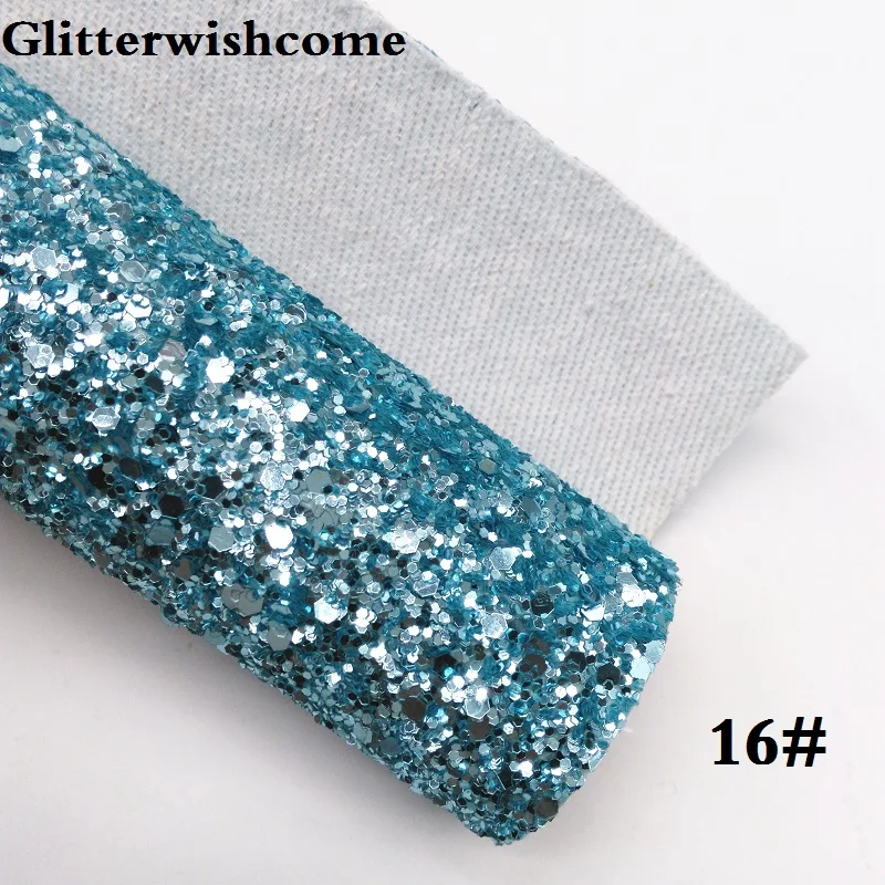 Glitterwishcome 21X29 см A4 Размеры виниловые обои для бантами, с эффектом блестящей кожи тканевый Виниловый фон для банты, GM117A - Цвет: 16