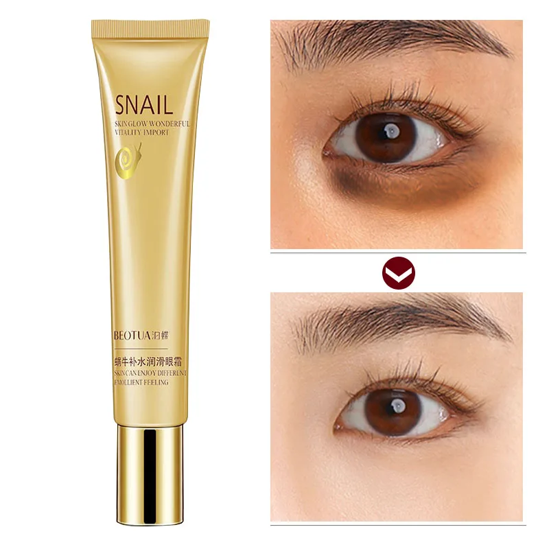 Snail Essence Eye Cream Against Wrinkle Ageless Collagen Anti Puffiness Dark Circles Bags Drops Care Eyes Creams Moisturizing T |