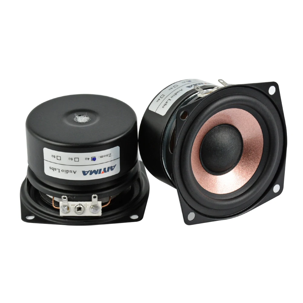 Best Price Aiyima 2PC 2.5Inch Audio Speaker 4Ohm 8Ohm HIFI Desktop Full