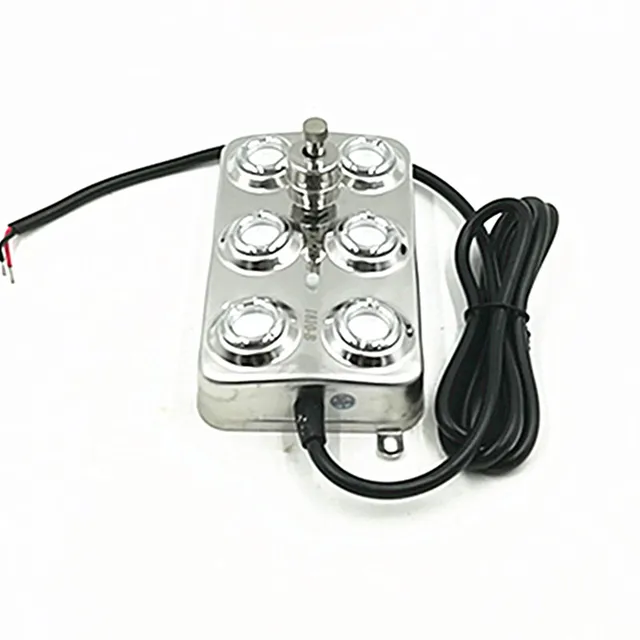 48V 6 Head Ultrasonic Mist Maker Fogger Stainless Steel Industrial Humidifier Water Fountain Pond Atomizer Without Power Supply 2