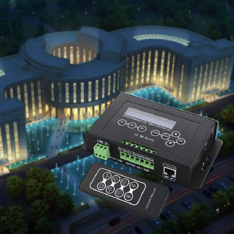 RGB RGBW ленточный контроллер программируемый таймер Φ времени светодиодный DMX 512