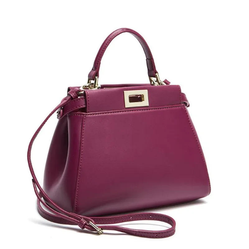 2019 New Design 3 Sizes Classic Tote Peekaboo Women Split Leather Handbags Lady Bag Shoulder Bags For Female Bolsas t1009
