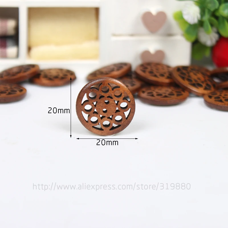 30 шт. деревянные пуговицы с 2 отверстиями 20 мм|clothing cotton|accessories cartclothing sticker |
