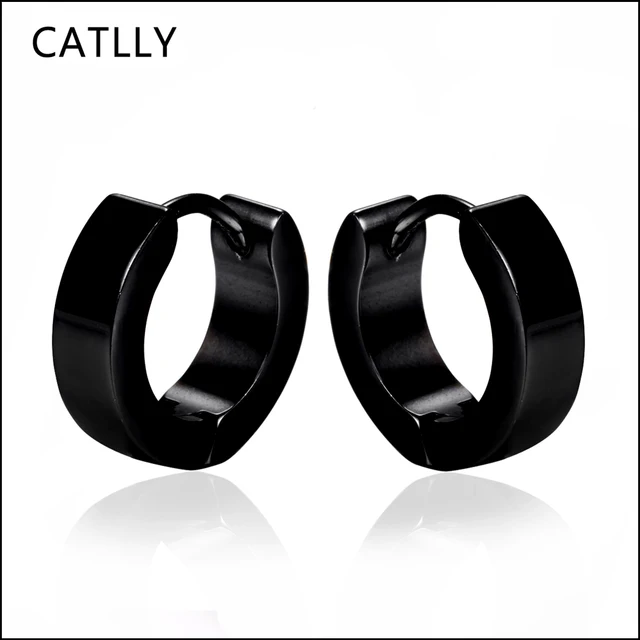 Casual Style Uni Jewelry Earrings High Quality Fashion Black Casual Style Uni Jewelry Earrings High Quality Fashion Black Studs For Men And Women Retail