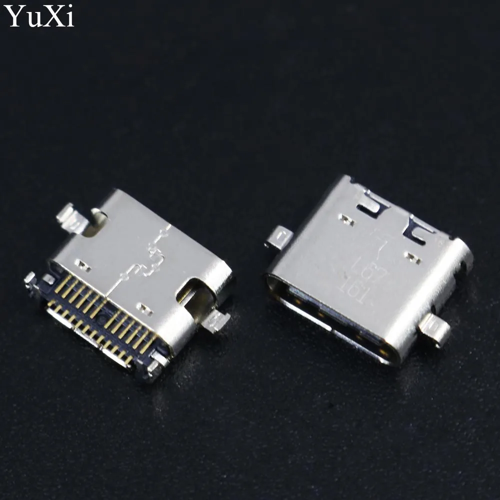 

YuXi 2PCS/Lot Type c USB 12Pin12 Pin Charge Jack Socket Dock Plug For ZTE Axon7 A2017 W2017 Charging Connector Port