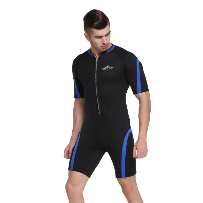 

2MM New Diving Suit Thickened Anti-Ultraviolet Protection Short-Sleeved Swimsuit Snorkeling Snorkeling Outdoor Surfing Suit