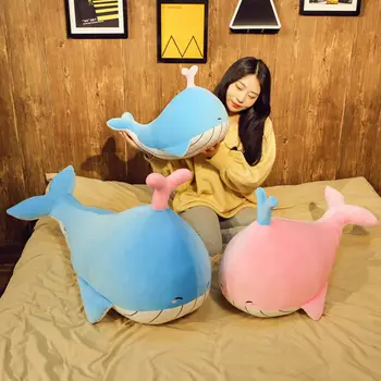 

Soft Shark Plush Toy Stuffed Whale Toy Pillow For Kids Birthday Gift or Shop Home Decoration